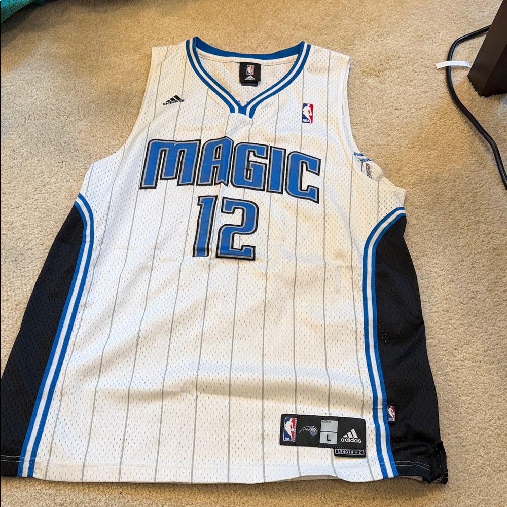 Adidas Magic Jersey in White, Black, and Blue
